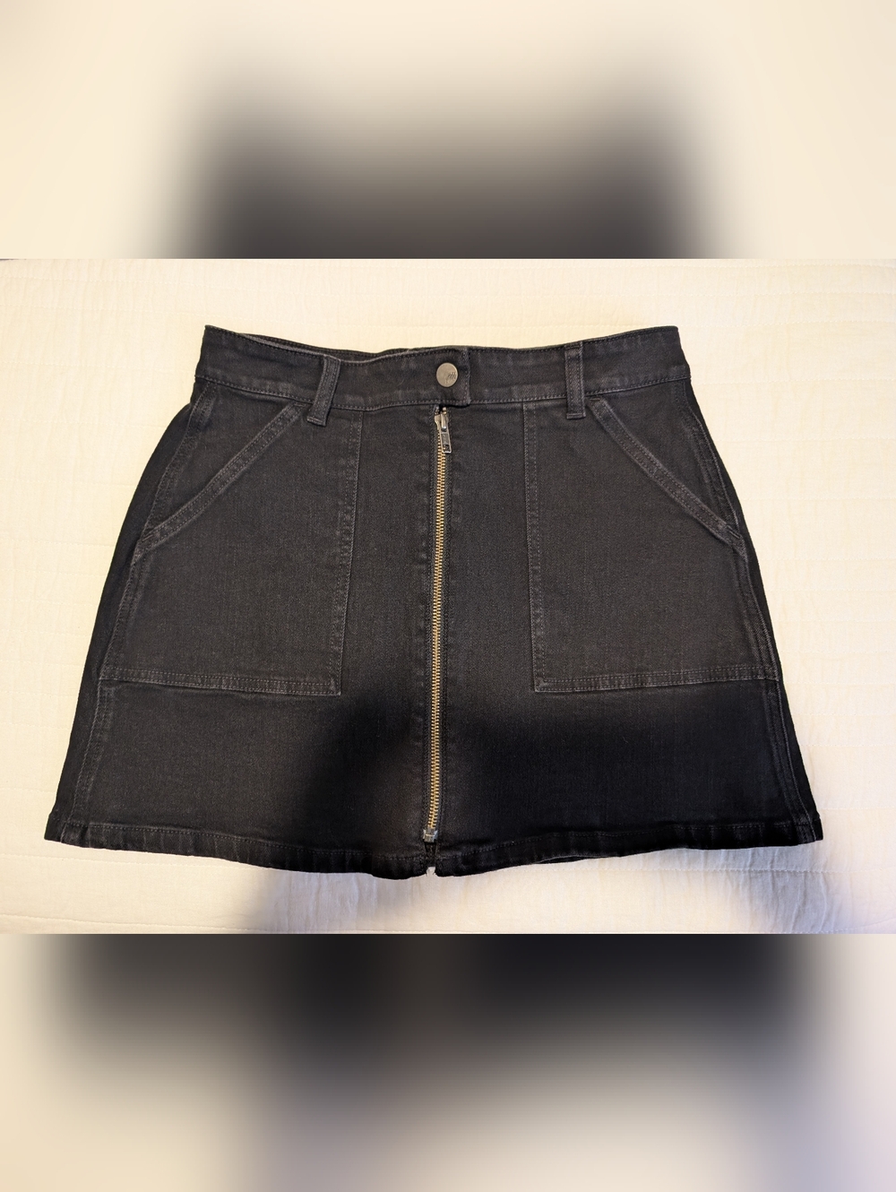 Madewell Denim Utility Zip Skirt